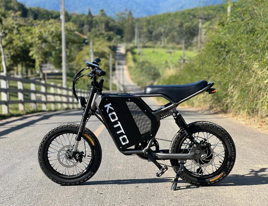 KOTTO Electric Bike - 48V 18/25Ah LG, 1500W Peak Power, 45kmh, 70km, 7 Speed Shimano, Front Quick Release, Dual Front & Rear Suspension
