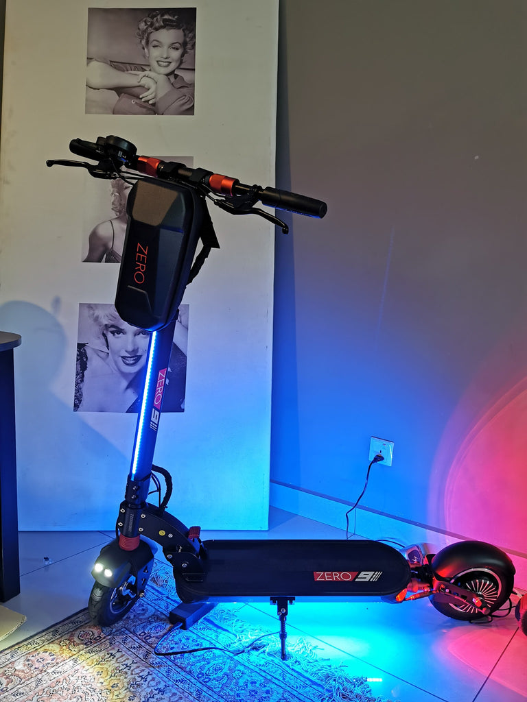 ZERO 9 lite escooter led lighting view