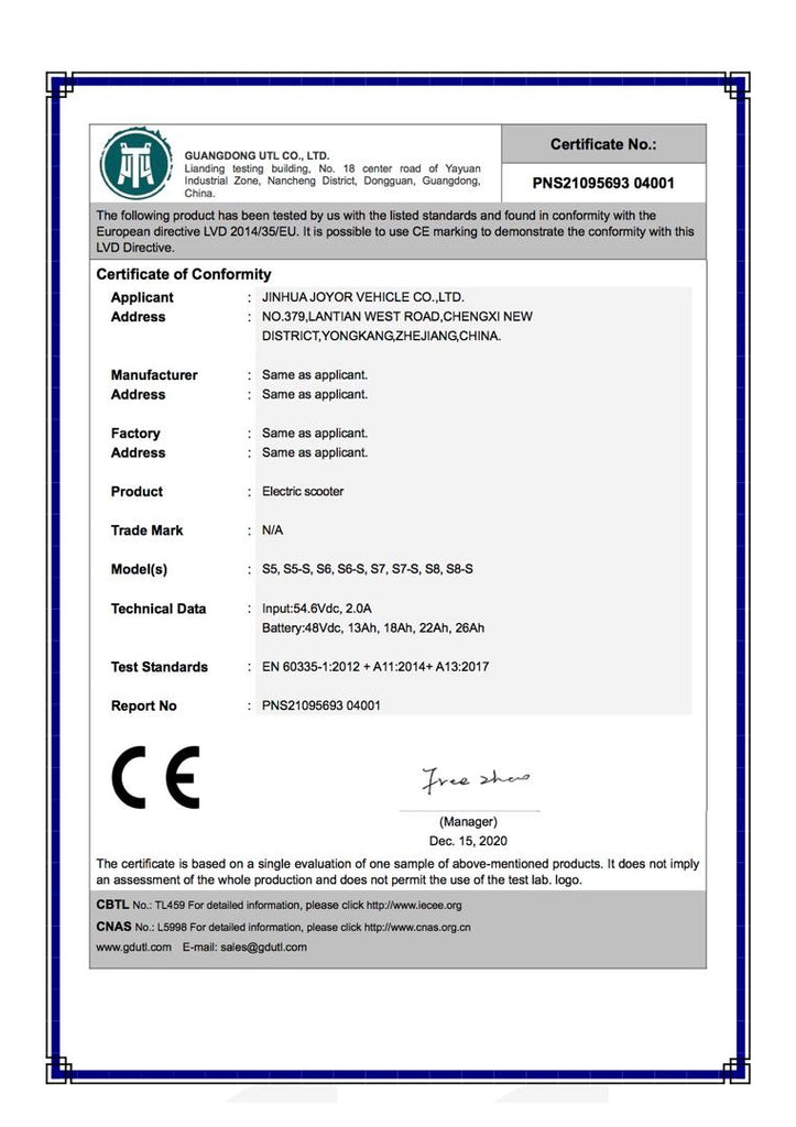 Joyor Electric Scooter Malaysia 