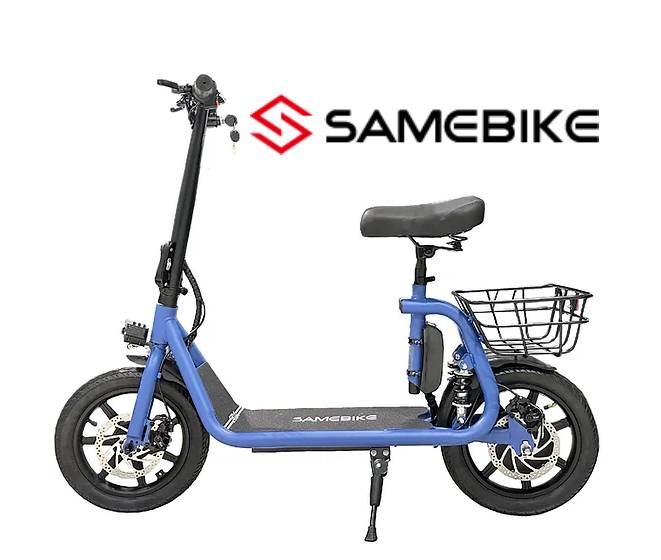 SAMEBIKE C2 - 36V 13Ah, 30kmh, 45km, 1000W Peak, Key Ignition, LED, Horn, 14" Tires