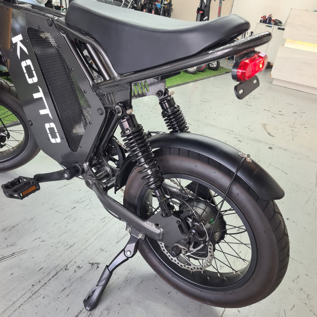 KOTTO ~ 48V 18Ah,  750W, 50kmh, 60km, 7 Speed Shimano, Front Hydraulic, Rear Dual Spring Coil Air Shocks