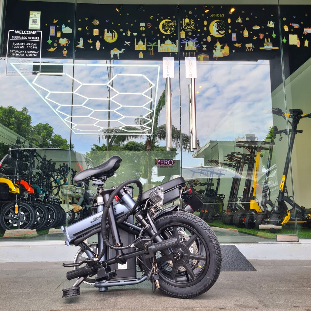 JIMOVE MC ~ 48V 350W, 35km, 35kmh, Foldable, Removable Battery, Remote Alarm, Suspension, Turn Signal, LED