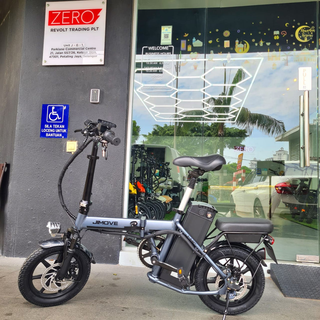 JIMOVE MC ~ 48V 350W, 35km, 35kmh, Foldable, Removable Battery, Remote Alarm, Suspension, Turn Signal, LED