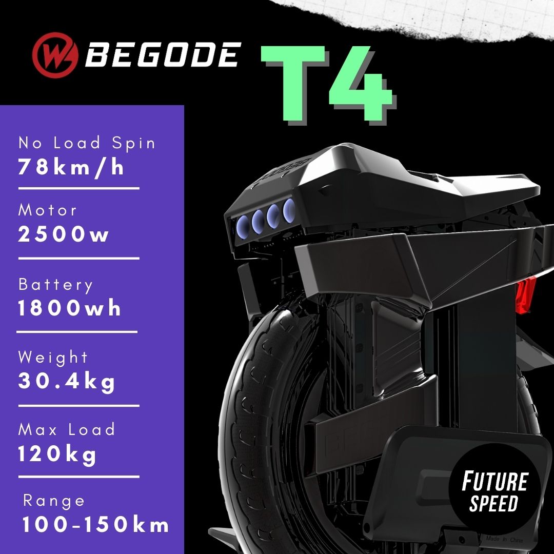 GOTWAY Begode T4 Self Balancing Electric Unicycle Revolt