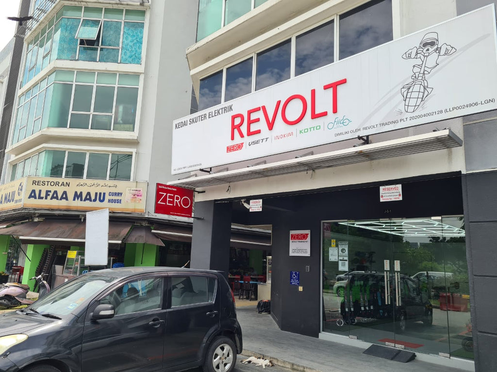Revolt Petaling Jaya Showroom repair Shop Close Front View
