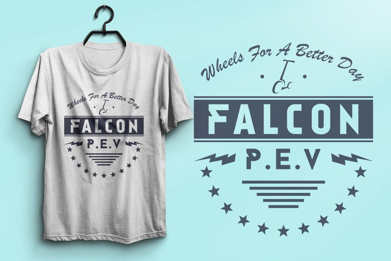 Falcon PEV Classic Soft Cotton Crew neck T-shirt - Scootology - Malaysia's Best Electric Scooter 